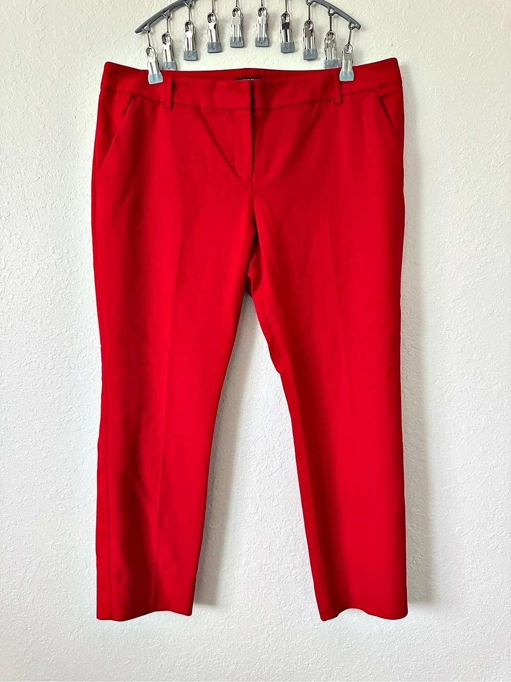 Express Columnist Pants Red Ankle Pants Size 14